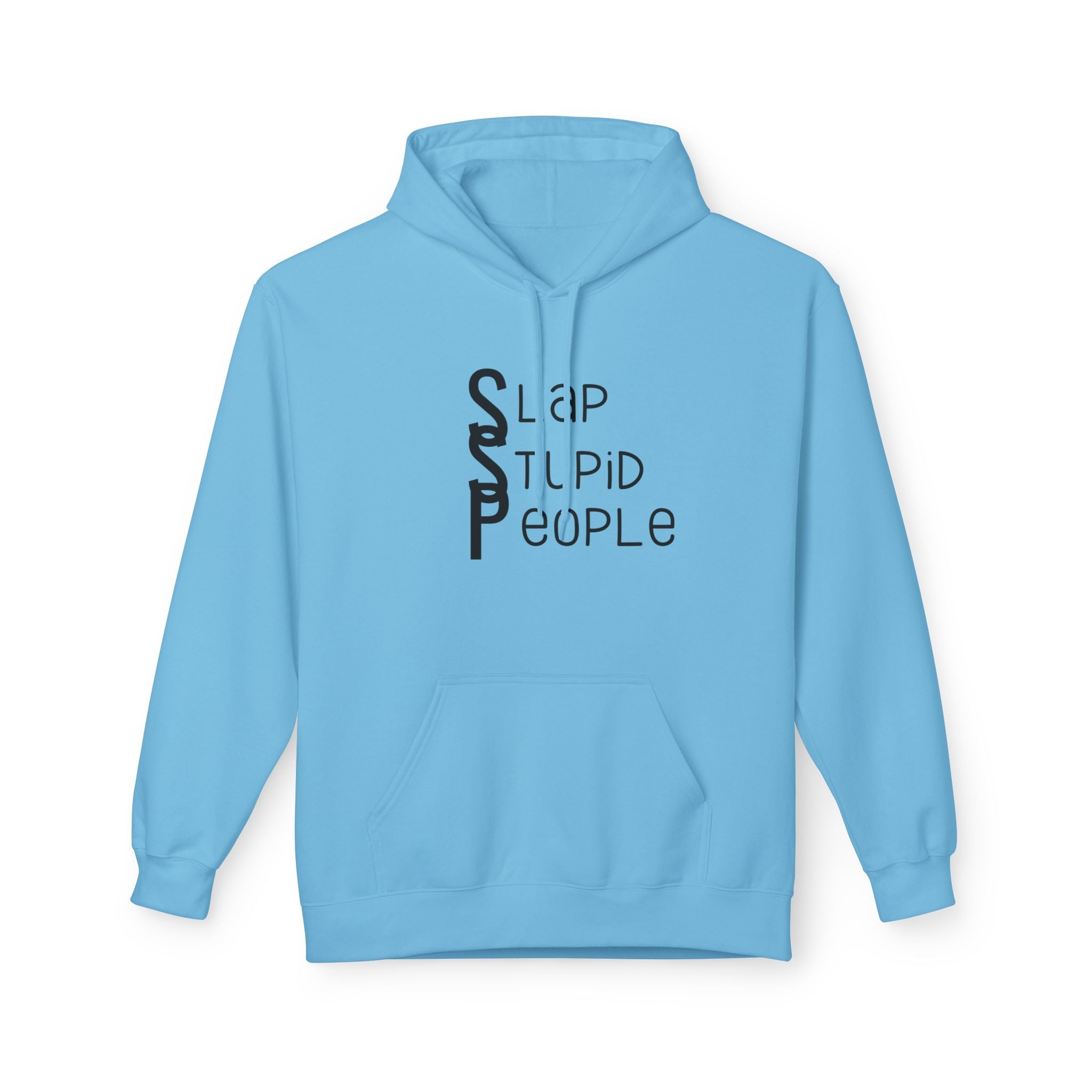 Funny Typography Hoodie | Humor Text Design, Cozy Fleece Sweatshirt