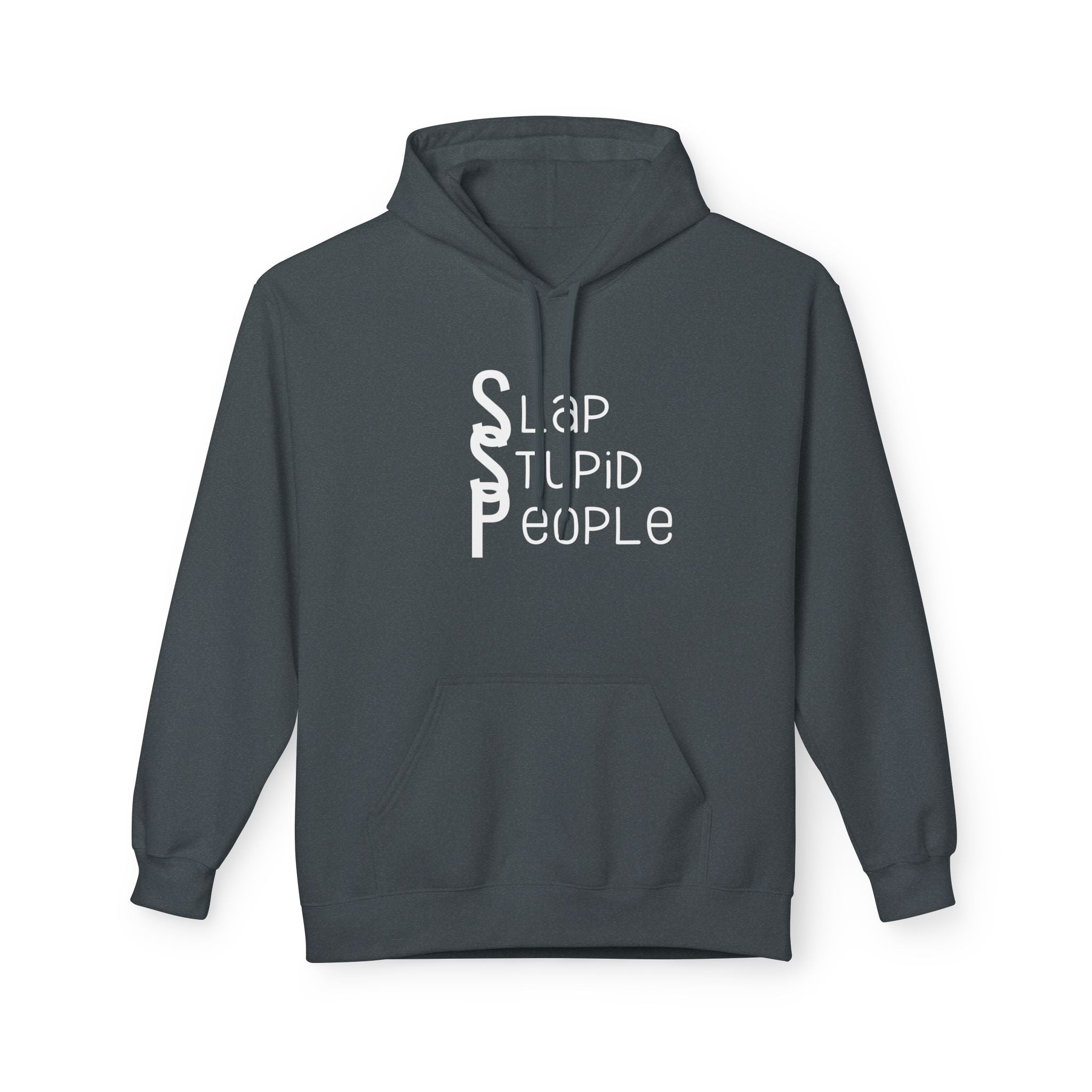 Funny Typography Hoodie | Humor Text Design, Cozy Fleece Sweatshirt
