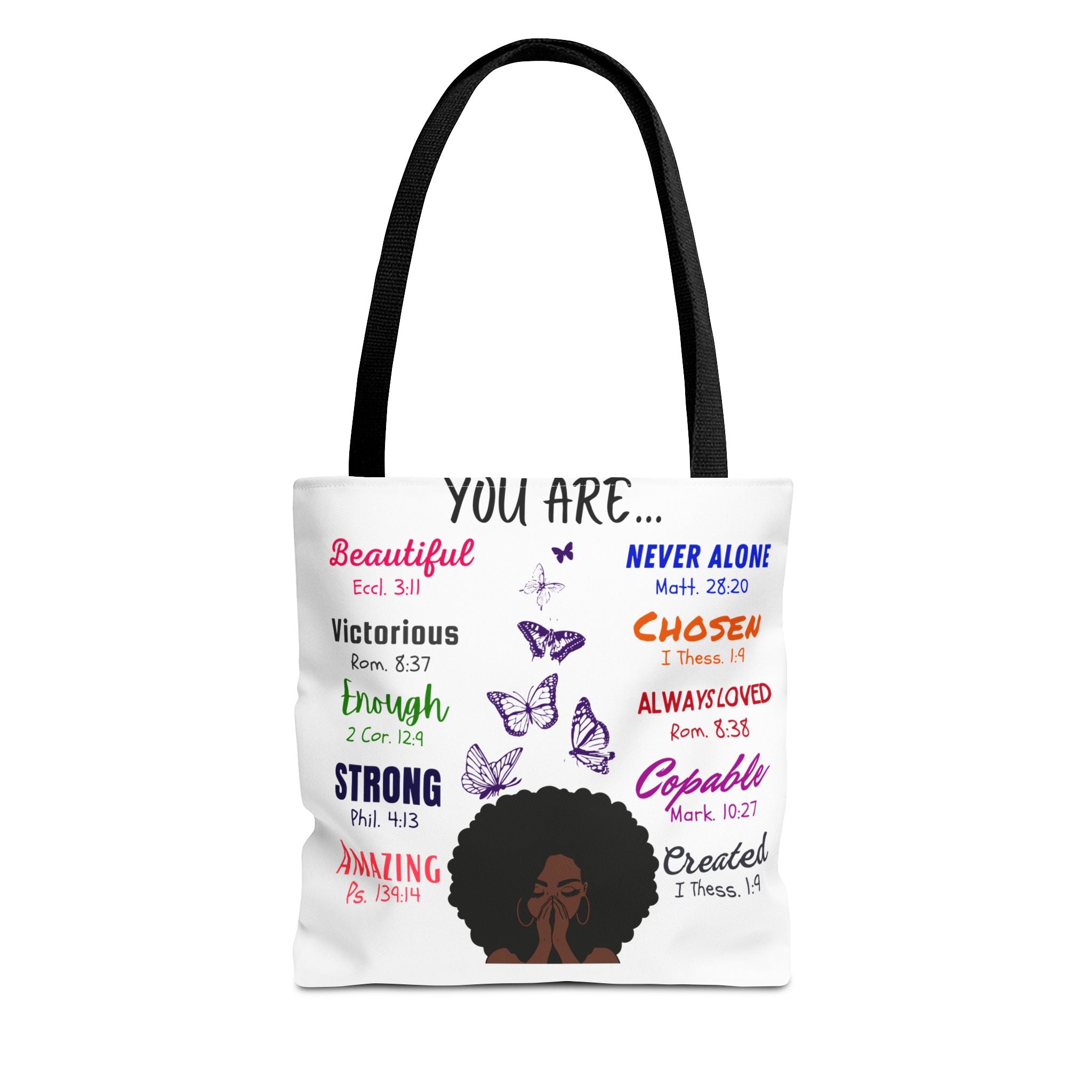 Tote Bag, Inspirational Designed Tote, Self-Love Tote, Designer Tote Bag, Casual Bag