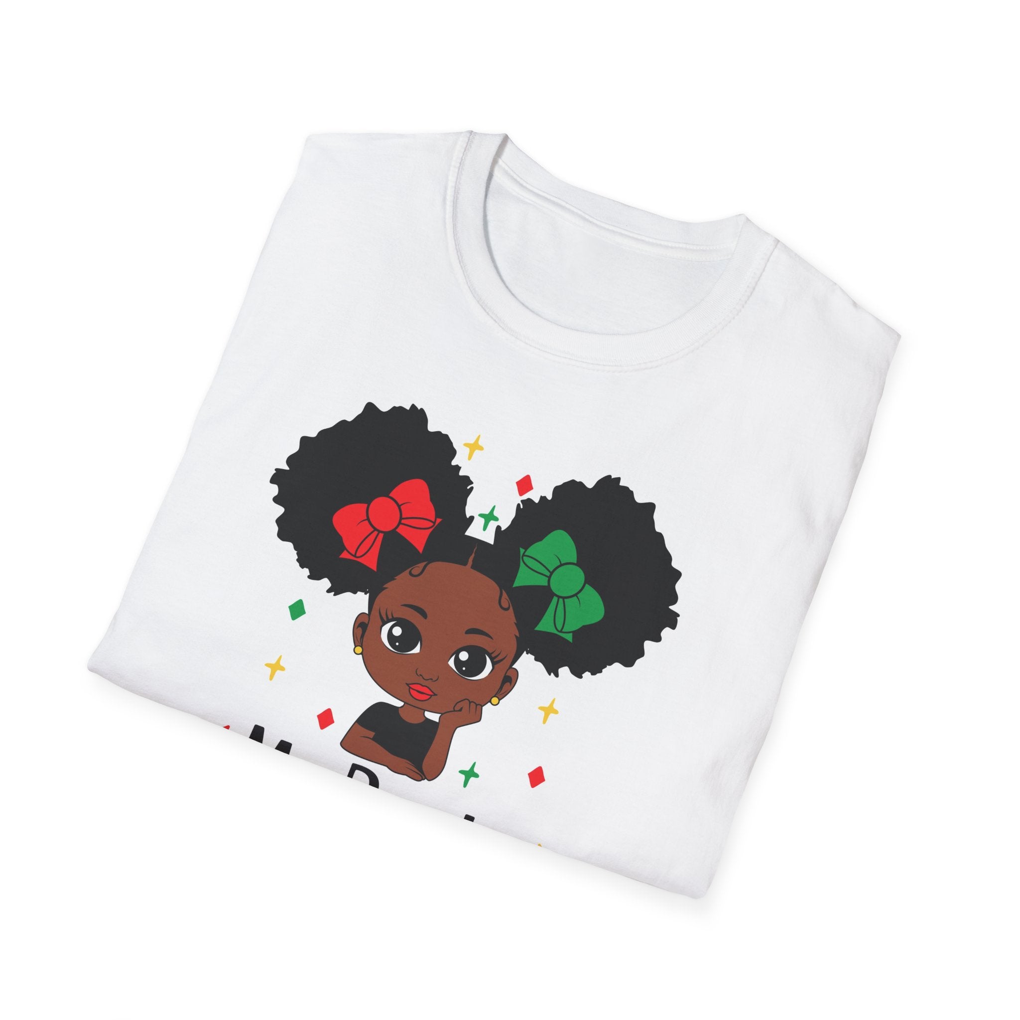 Juneteenth Roots Young Girl Illustration T-Shirt | Black History Tee