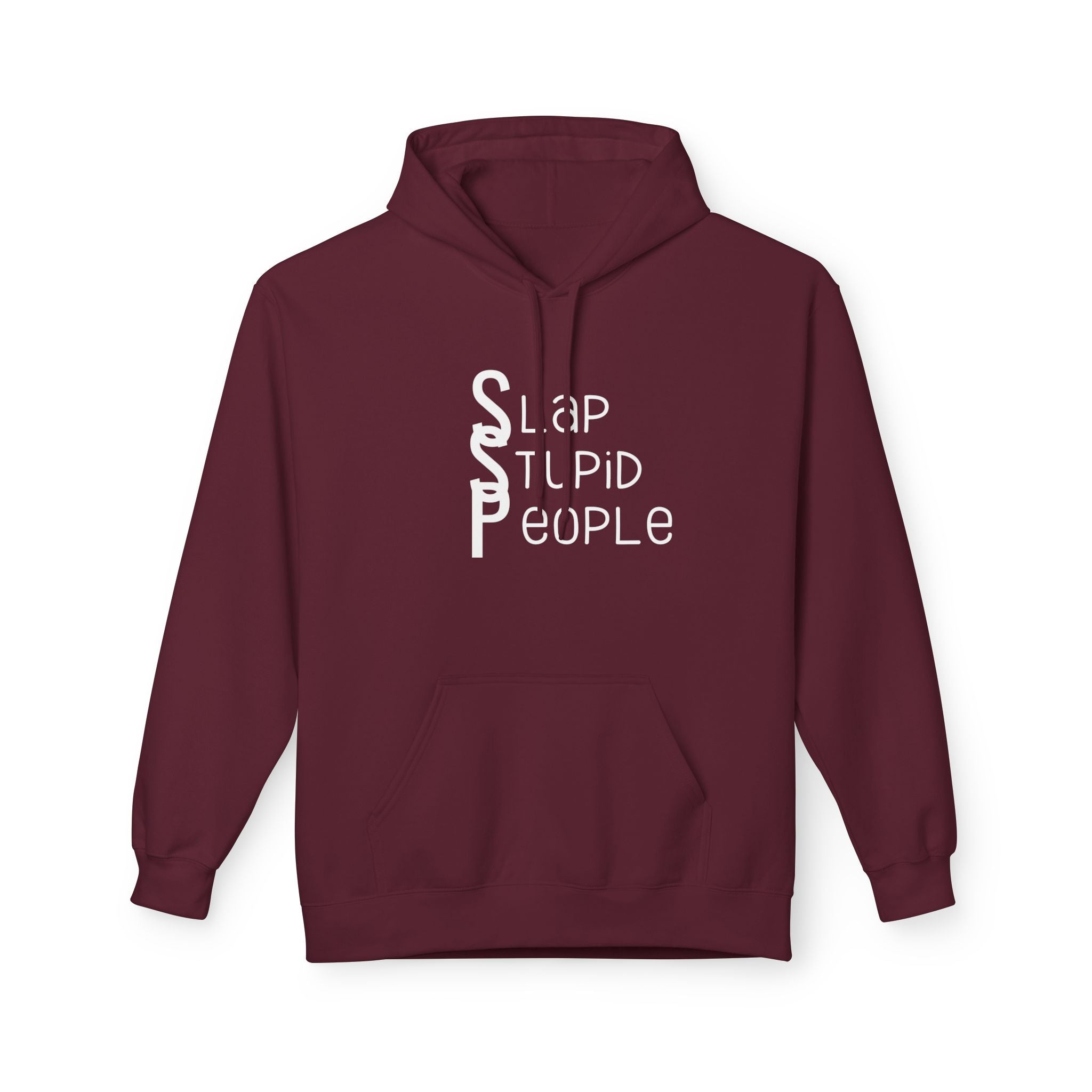 Funny Typography Hoodie | Humor Text Design, Cozy Fleece Sweatshirt