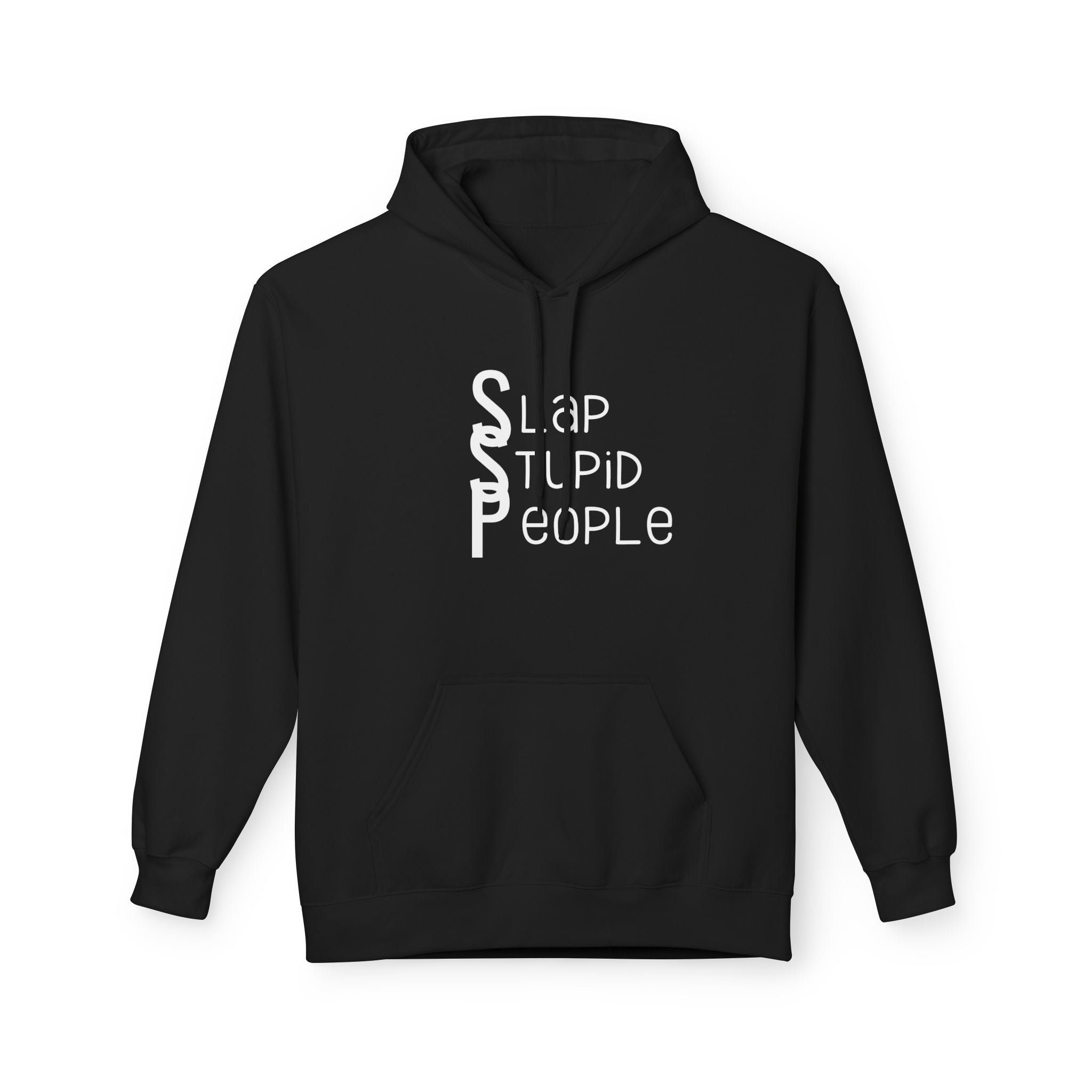 Funny Typography Hoodie | Humor Text Design, Cozy Fleece Sweatshirt