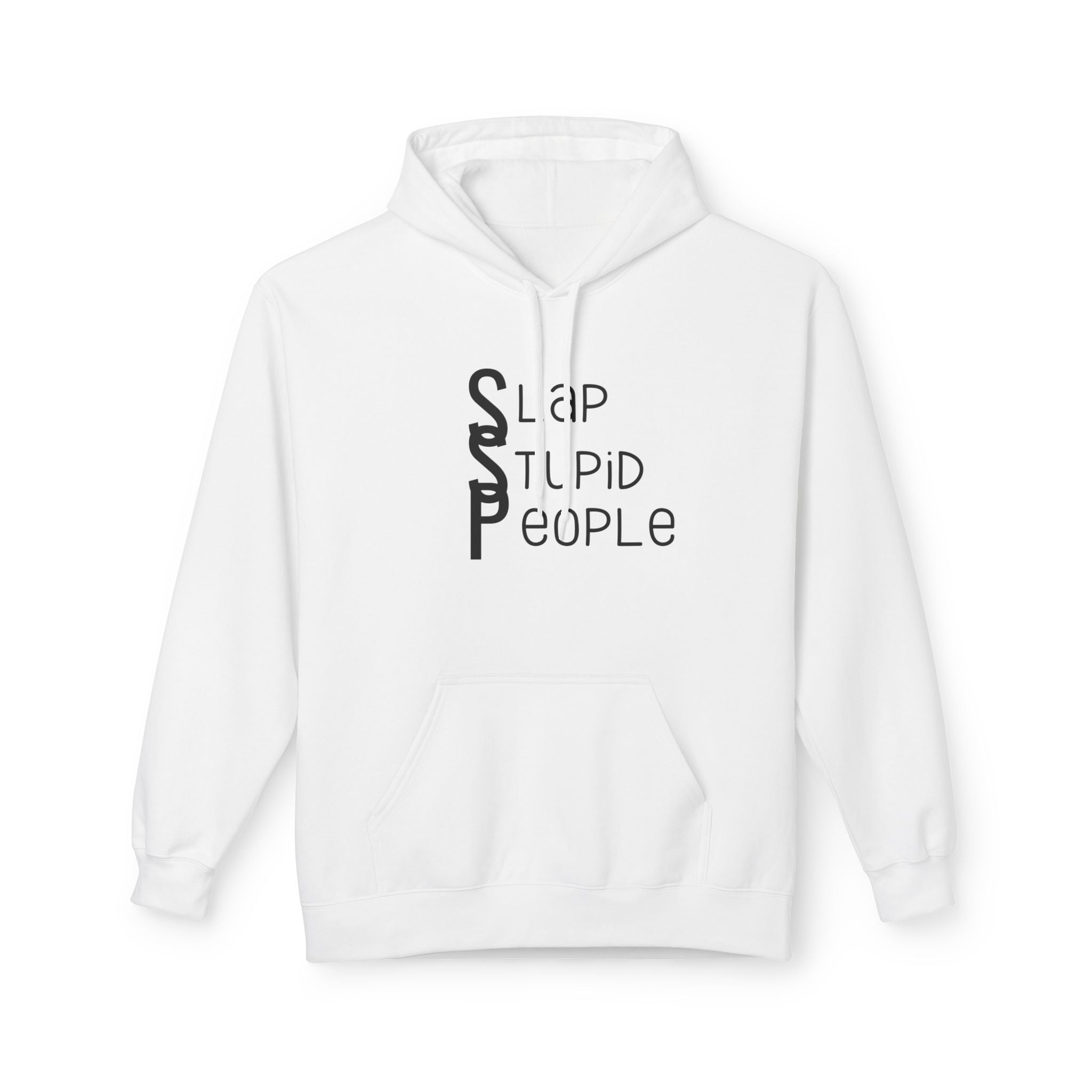 Funny Typography Hoodie | Humor Text Design, Cozy Fleece Sweatshirt