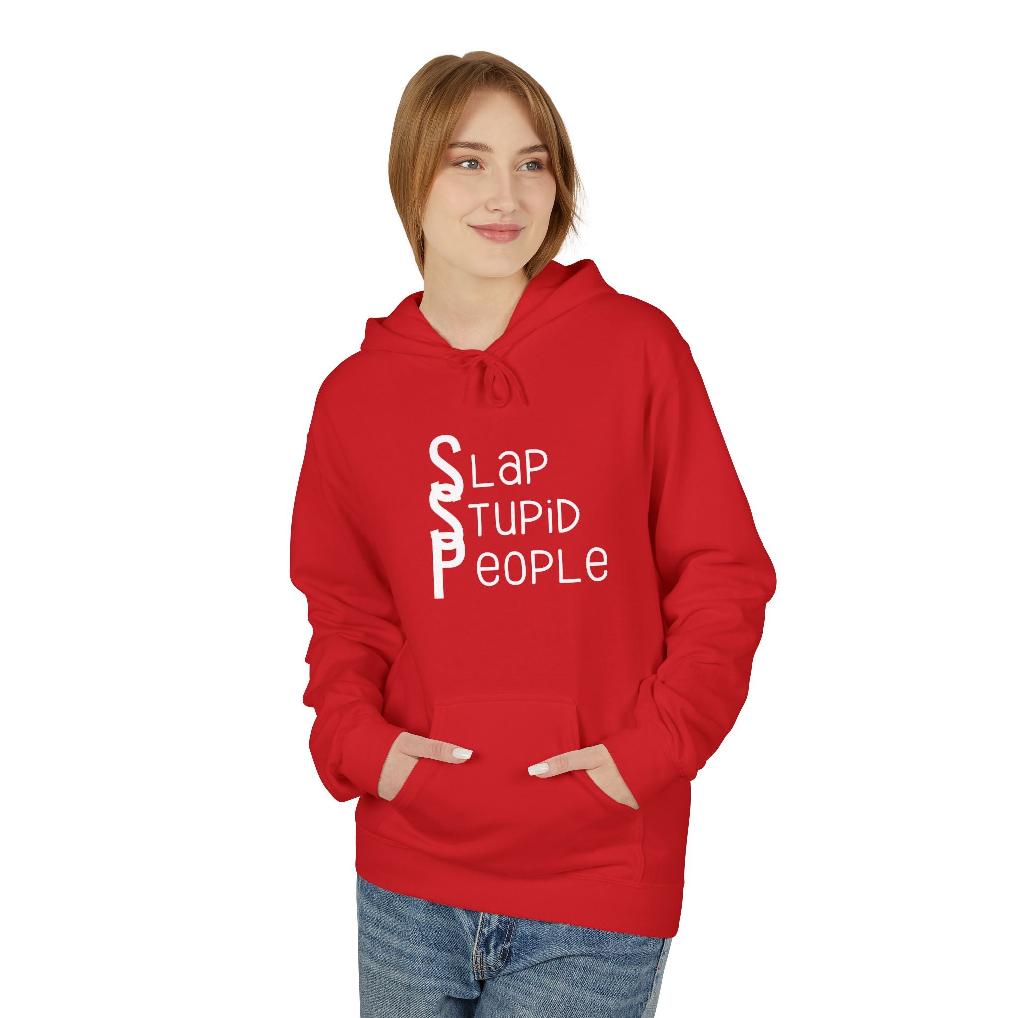 Funny Typography Hoodie | Humor Text Design, Cozy Fleece Sweatshirt