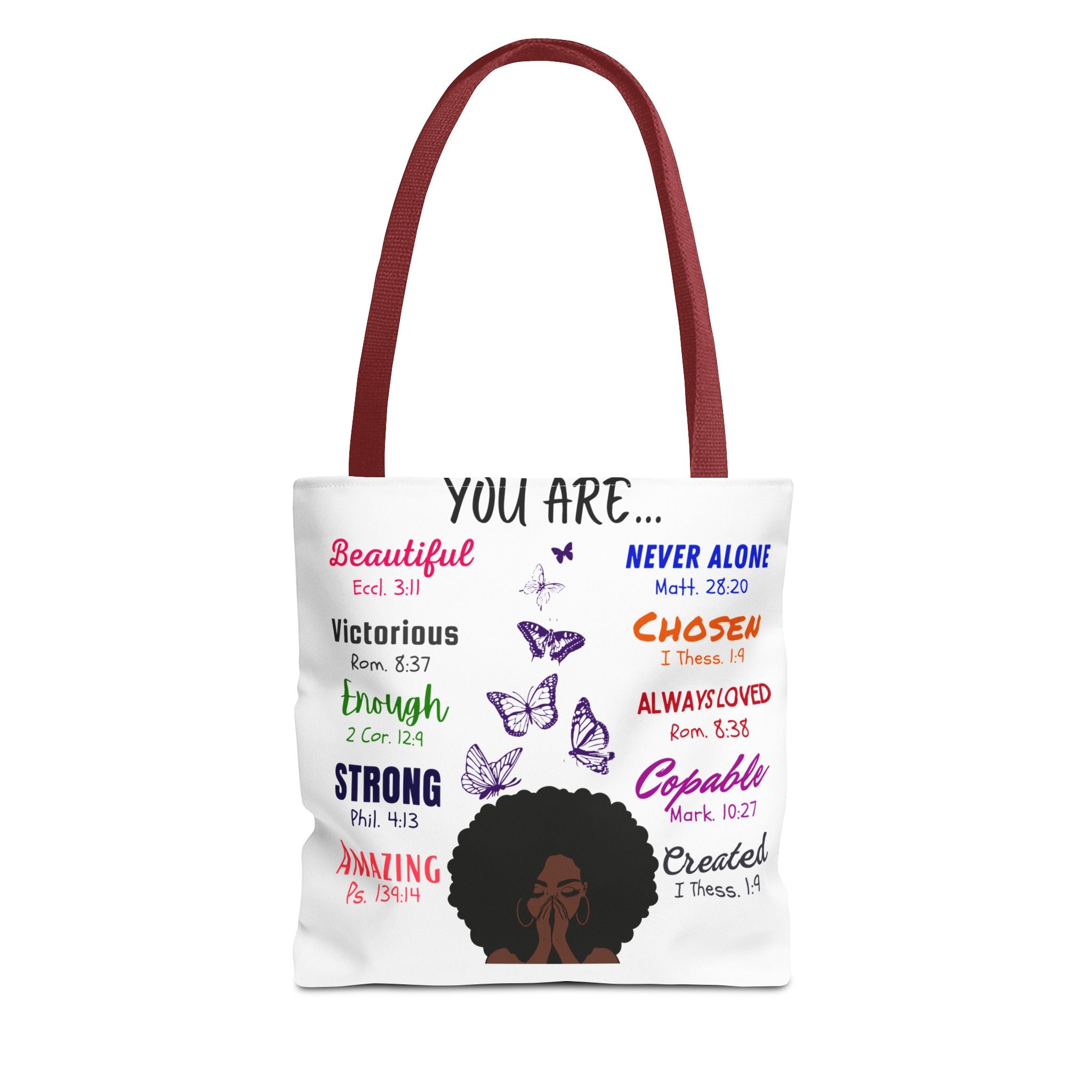 Tote Bag, Inspirational Designed Tote, Self-Love Tote, Designer Tote Bag, Casual Bag