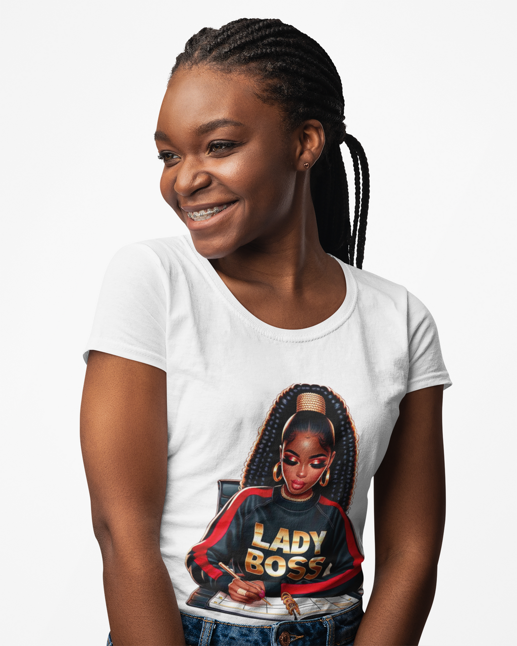Lady Boss T-Shirt — Bold Statement Tee for Women Leaders