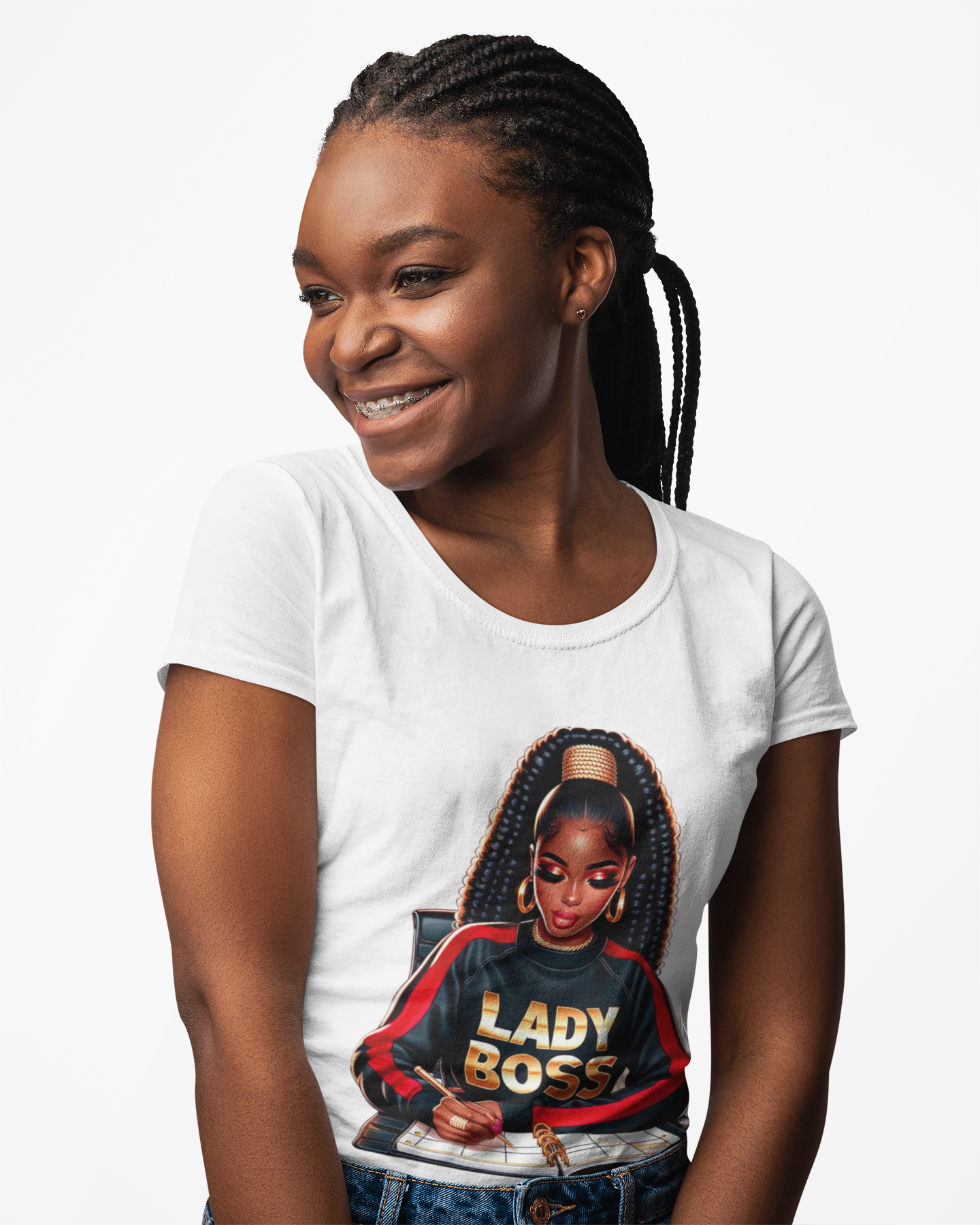 Lady Boss T-Shirt — Bold Statement Tee for Women Leaders