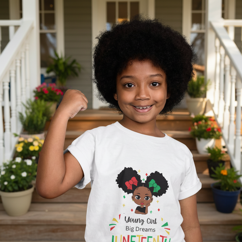 Juneteenth "Young Girl, Big Dreams" T-Shirt