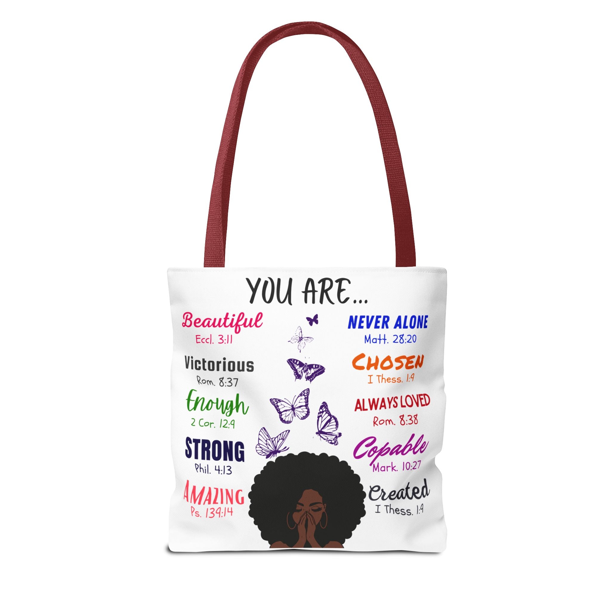 Tote Bag, Inspirational Designed Tote, Self-Love Tote, Designer Tote Bag, Casual Bag
