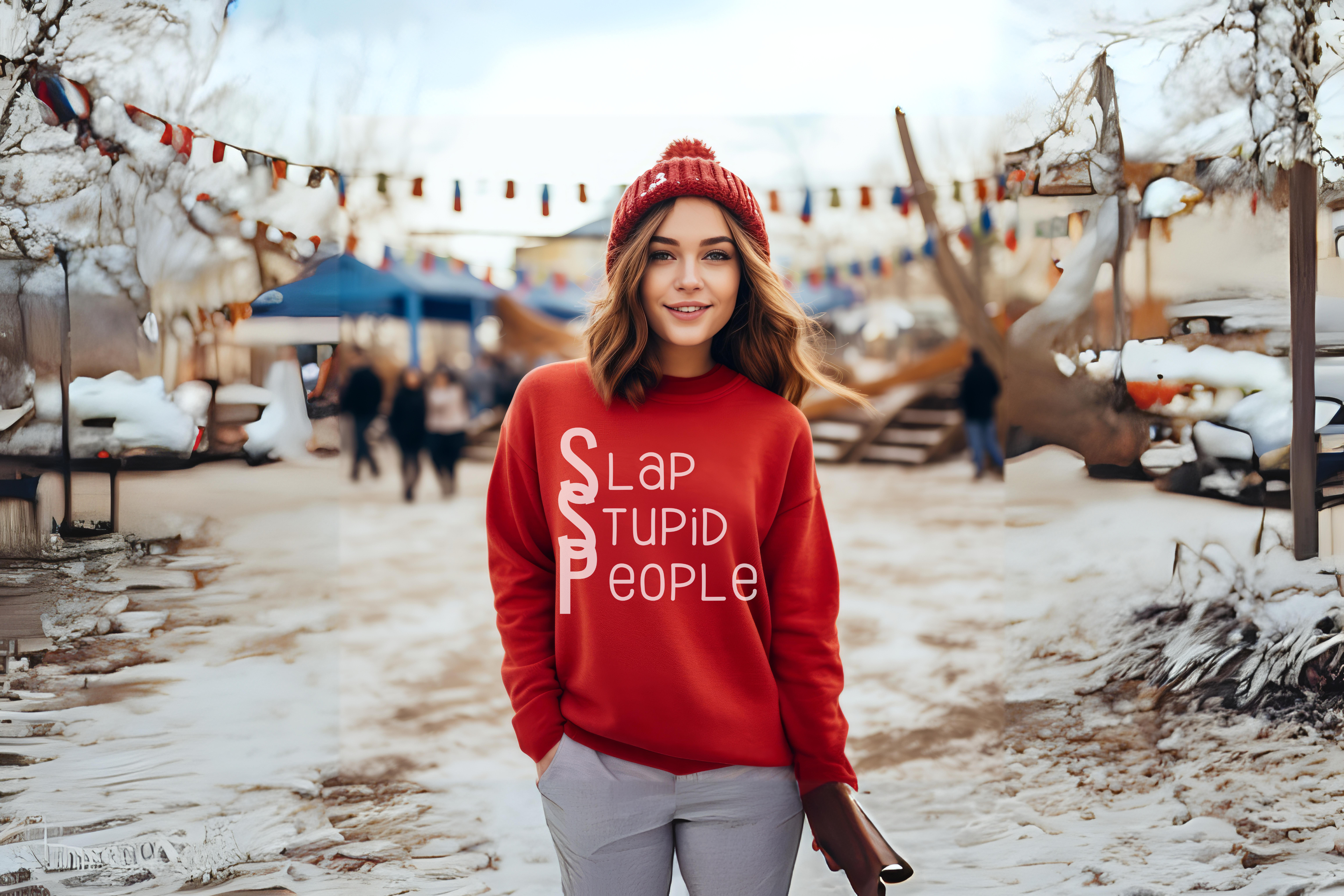 Humorous Quote Sweatshirt — Eye-Catching Funny Graphic Pullover