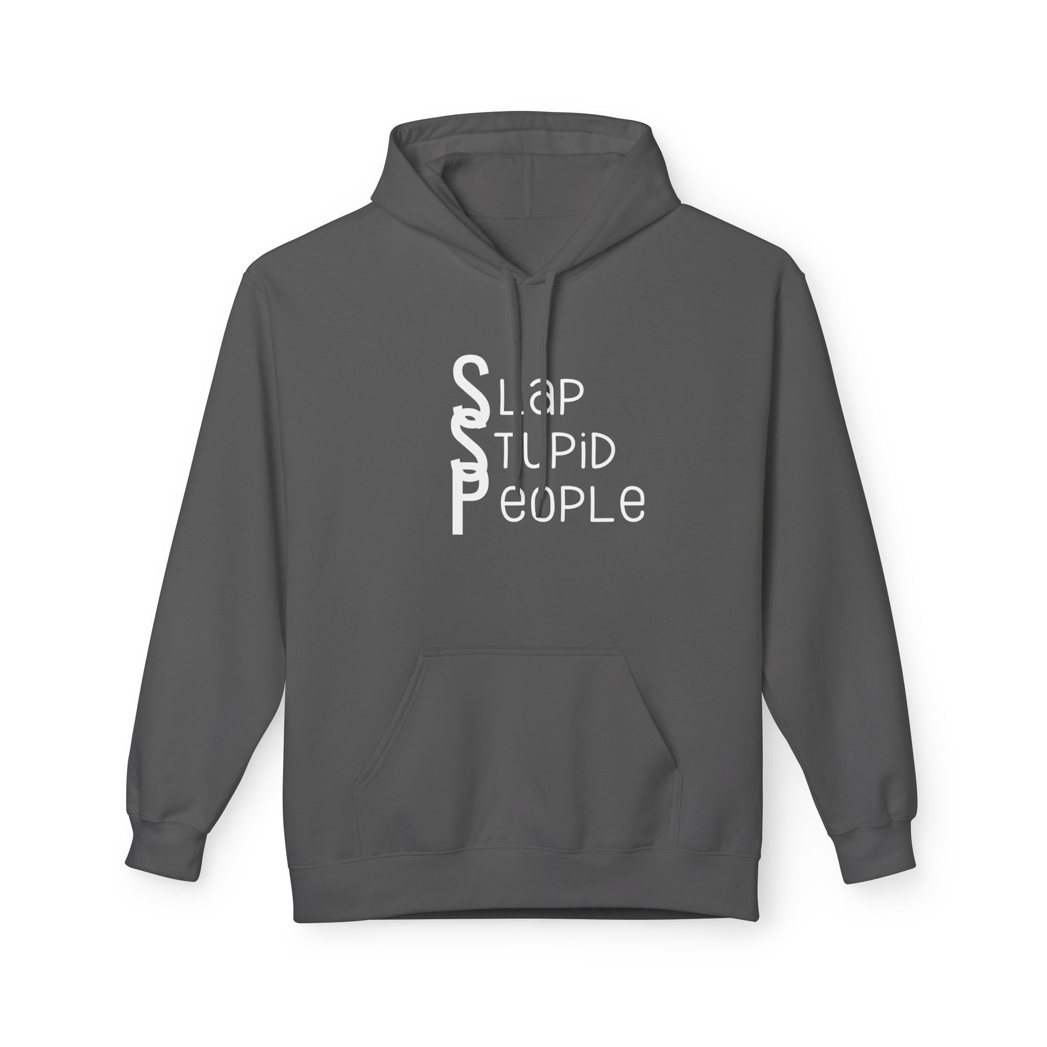 Funny Typography Hoodie | Humor Text Design, Cozy Fleece Sweatshirt