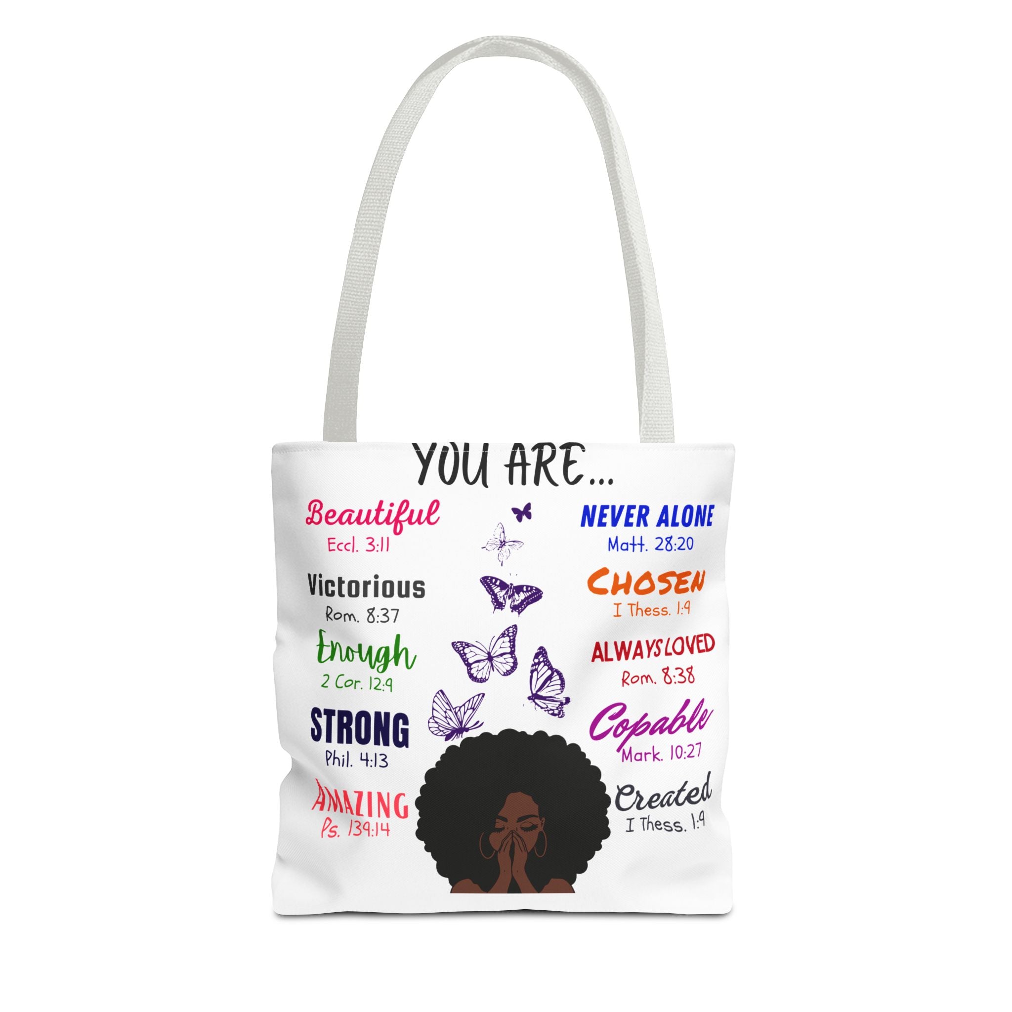 Tote Bag, Inspirational Designed Tote, Self-Love Tote, Designer Tote Bag, Casual Bag