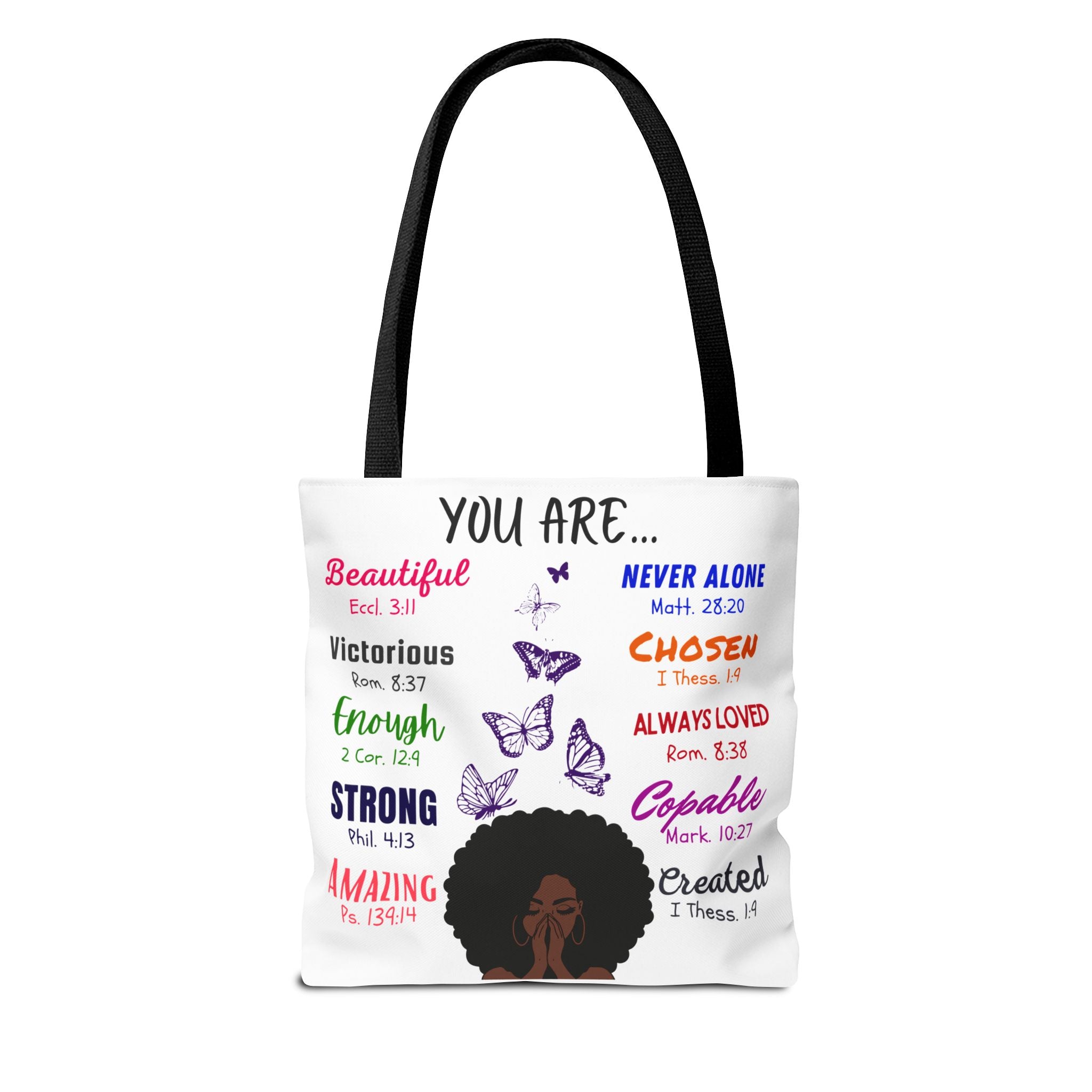 Tote Bag, Inspirational Designed Tote, Self-Love Tote, Designer Tote Bag, Casual Bag
