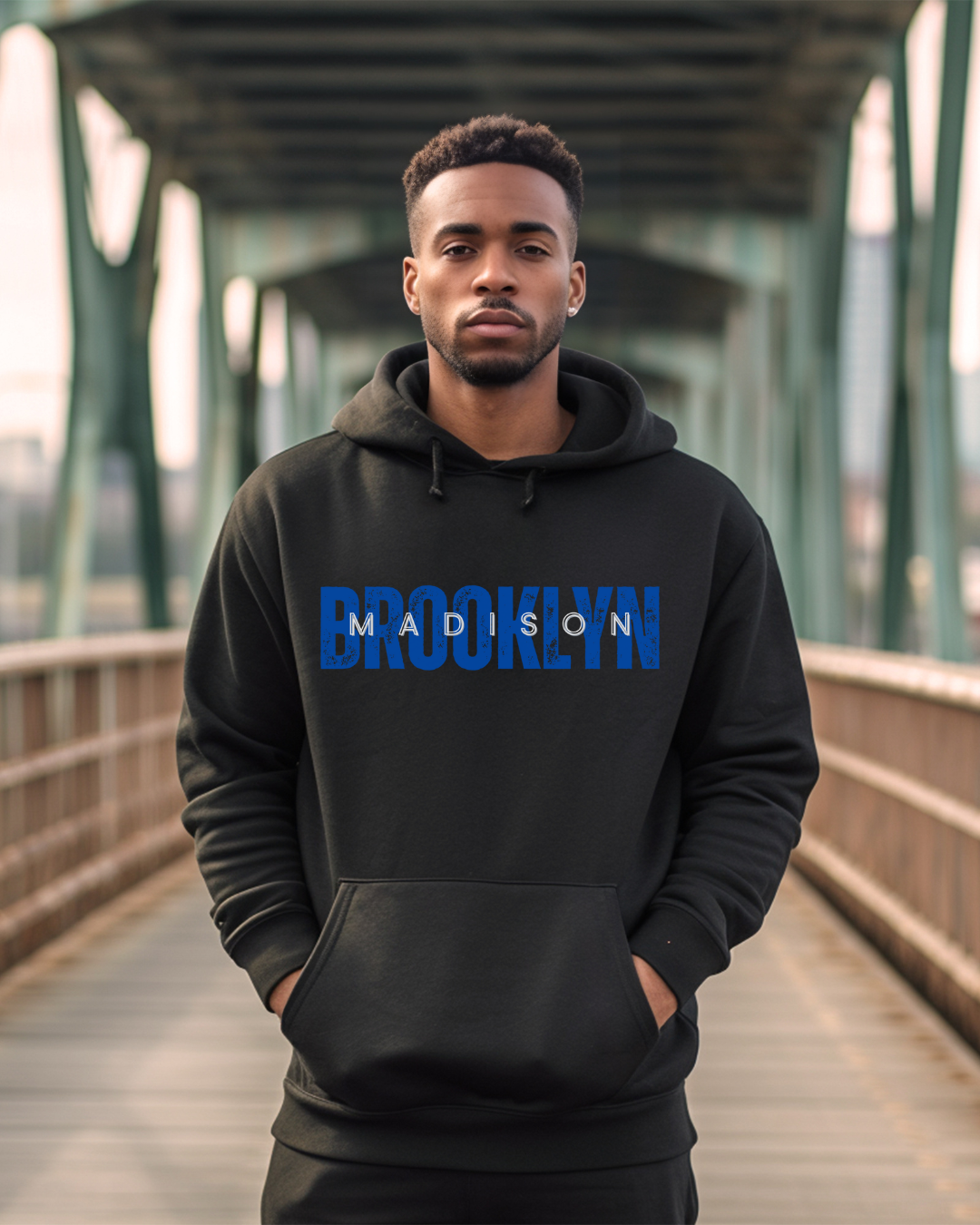 Brooklyn Madison Logo Hoodie | Branded Streetwear Sweatshirt