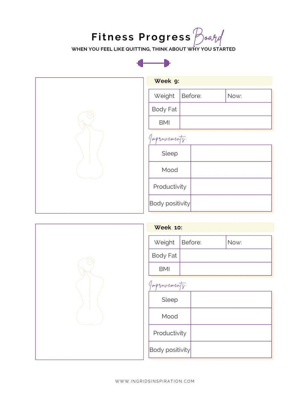 Imperfect - A Fitness Planner