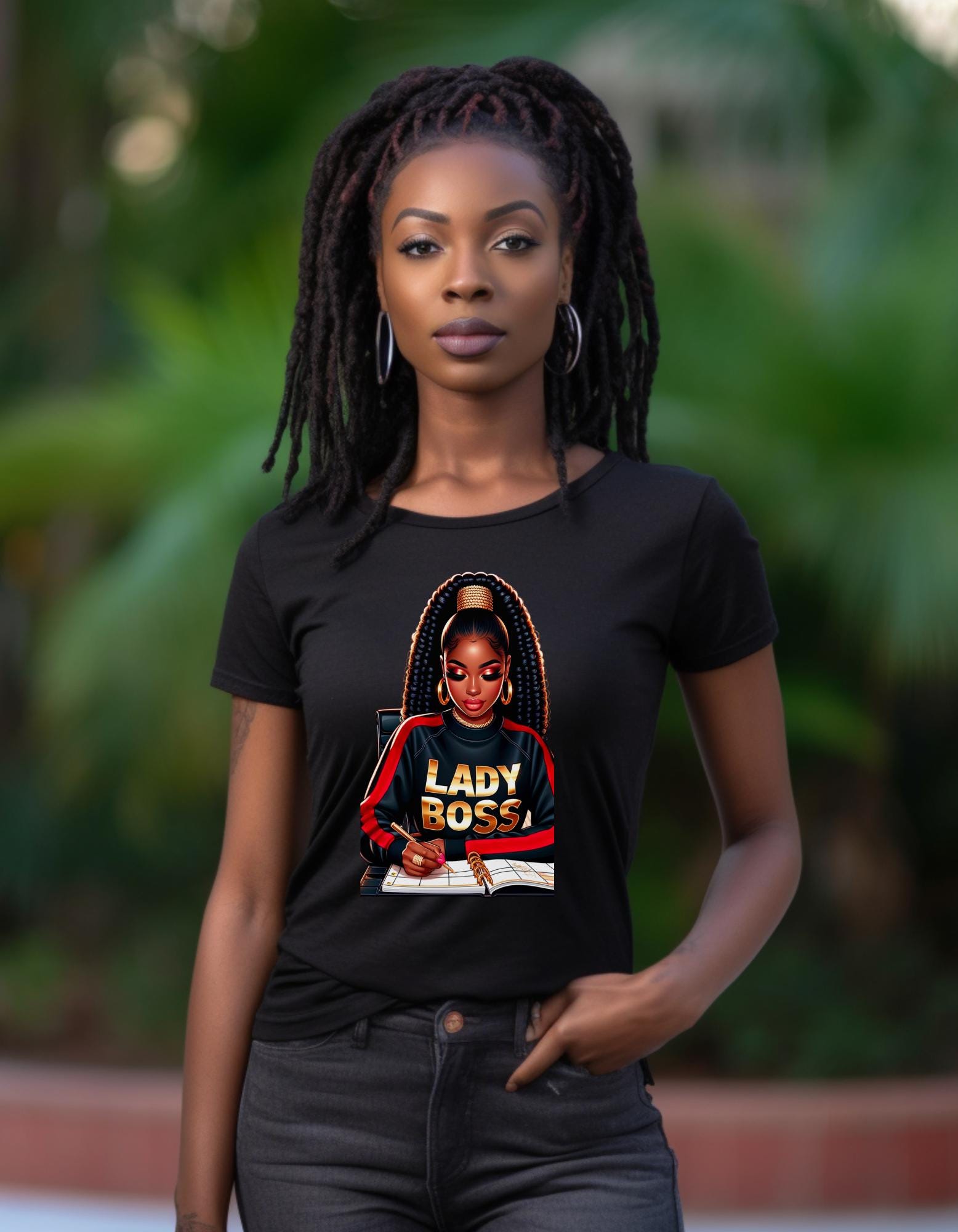 Boss Lady Tee, Powerful Black Woman T-Shirt