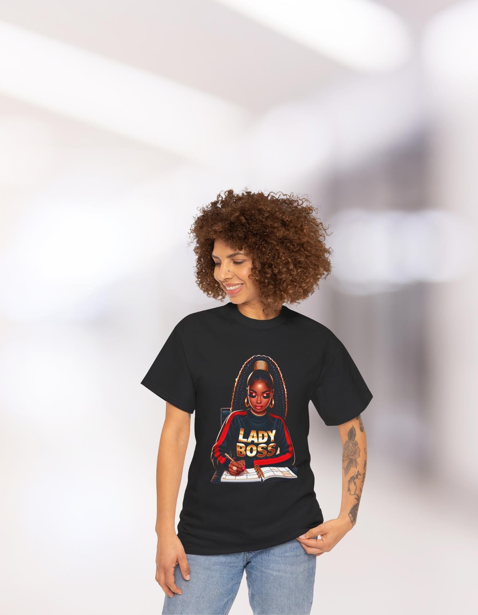 Boss Lady Tee, Powerful Black Woman T-Shirt