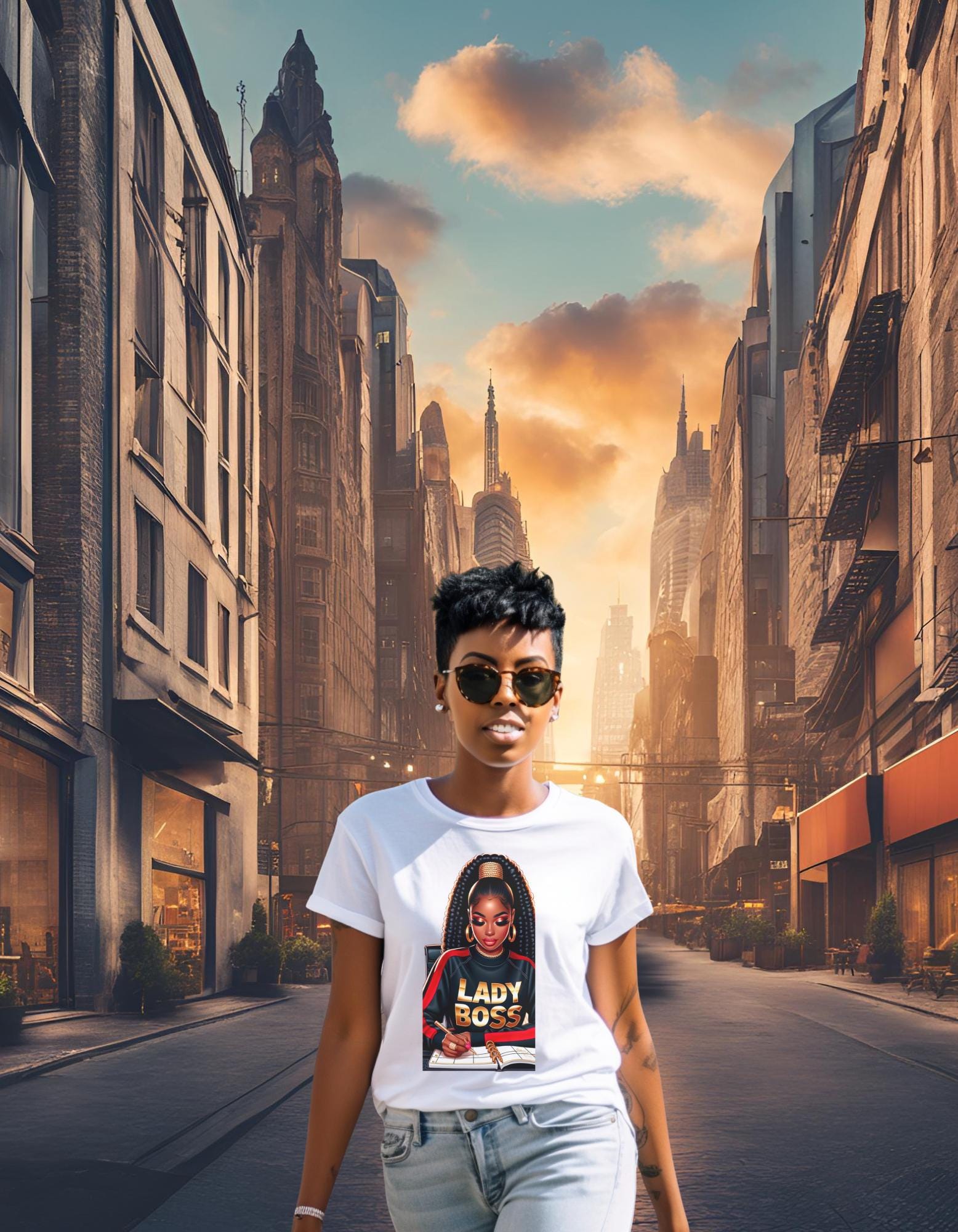 Boss Lady T-Shirt - Black Woman Empowerment Tee | Brooklyn Madison