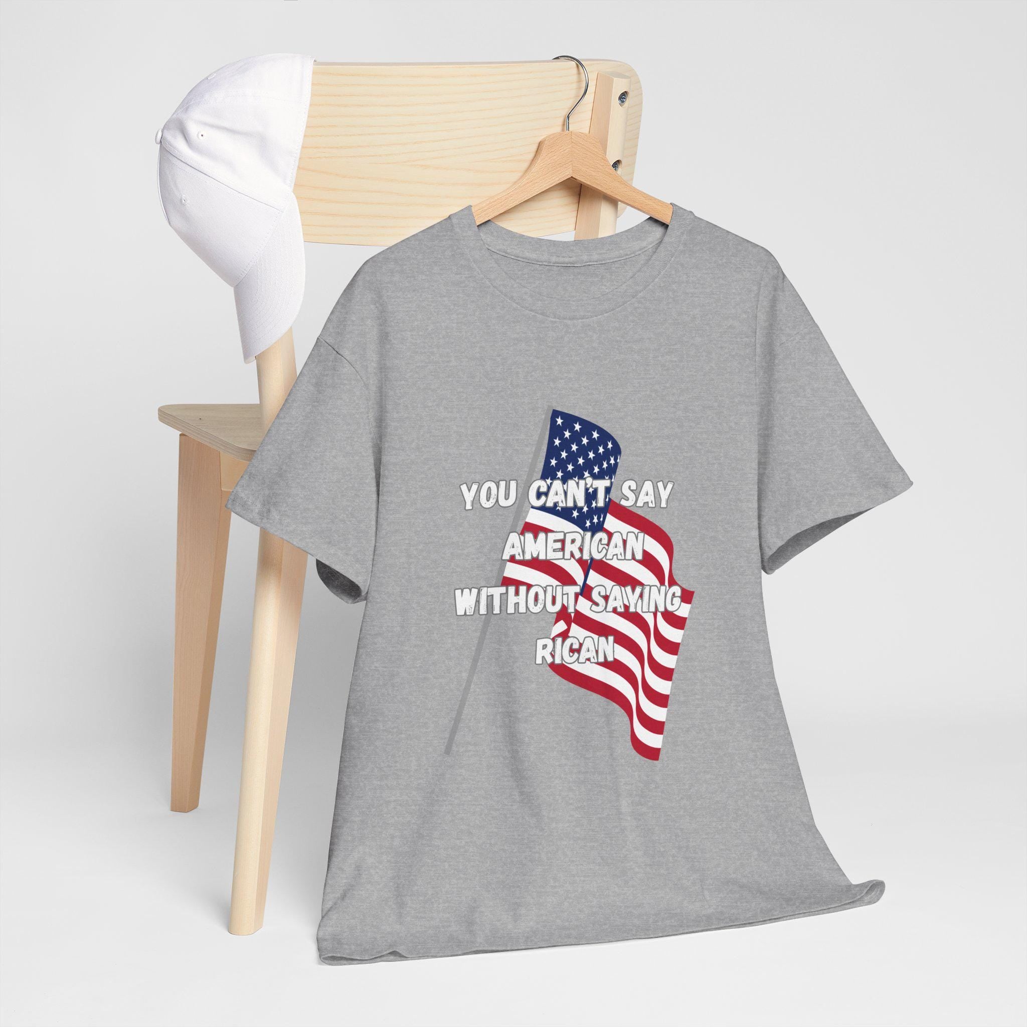 Patriotic Unisex Tee, American Flag, Puerto Rico Pride