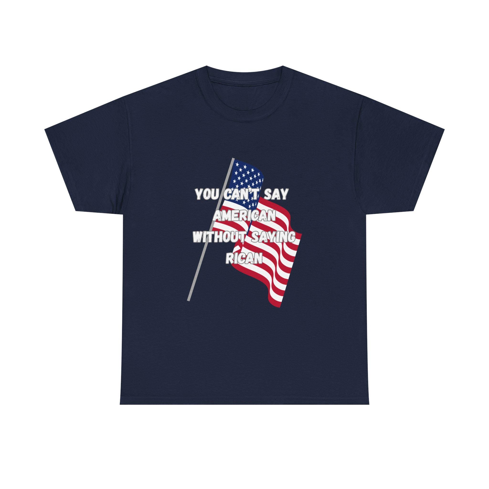 Patriotic Unisex Tee, American Flag, Puerto Rico Pride