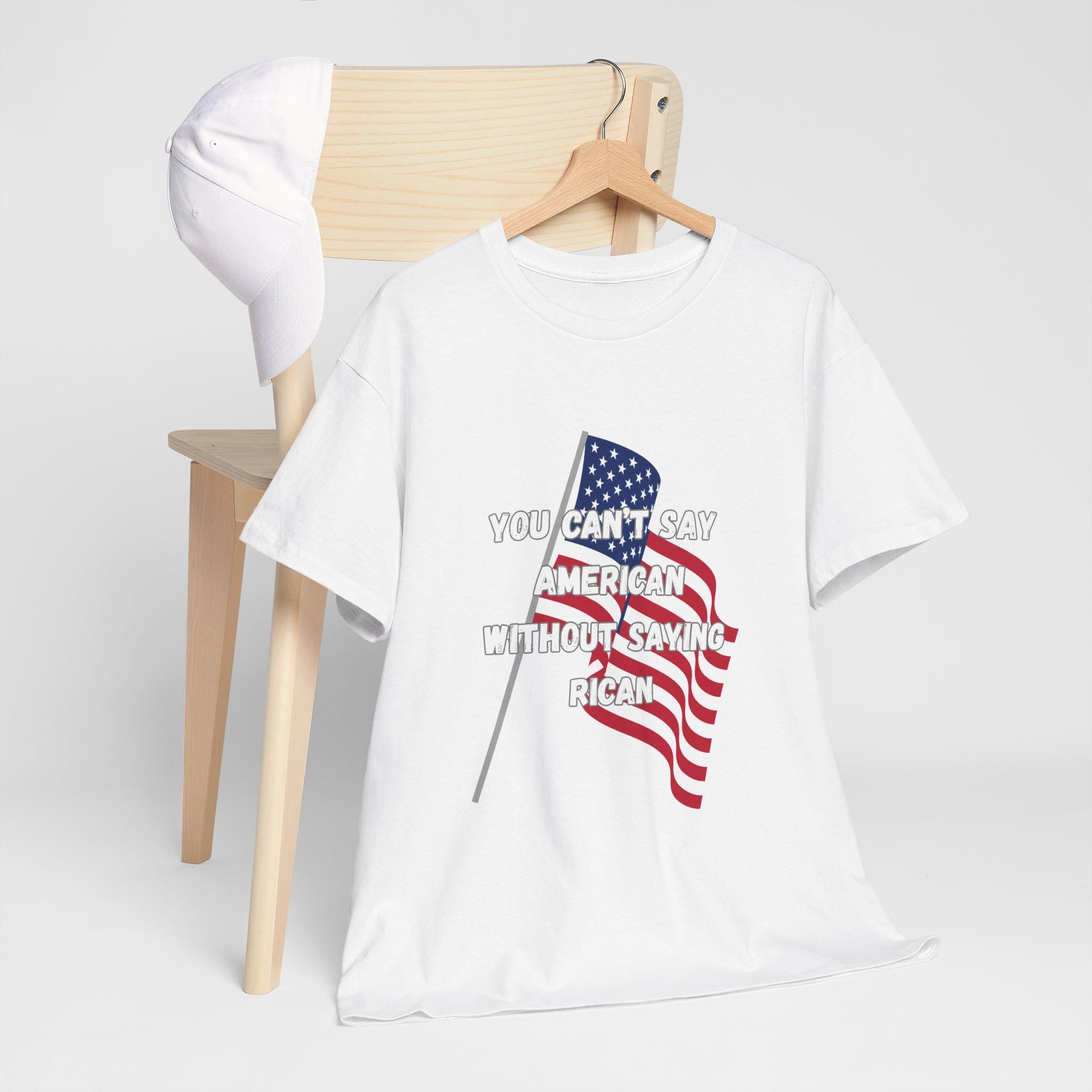 Patriotic Unisex Tee, American Flag, Puerto Rico Pride